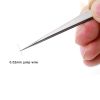 2UUL TW11 Straight Head Everyday ESD Precision Tweezer Repair Tool DIY Craft