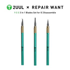   2UUL * Repair Want DA12 YCS 3 in 1 Tips Set PCB Underfill Edge Glue Remover