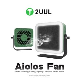  2UUL DA98 Aiolos Portable Smoke Extractor / Cooling Fan with Bright LED Light