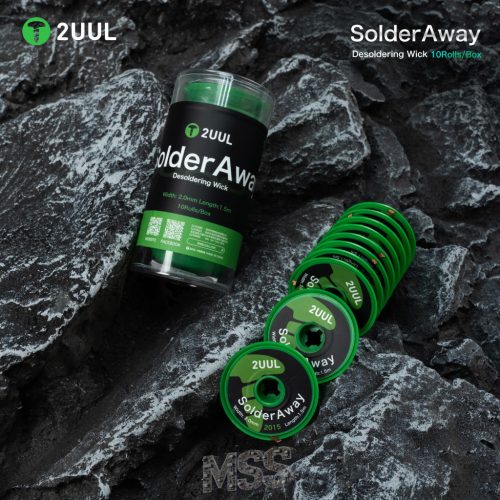 2UUL DW11 Solder Away 2015 2.0mm x 1.5m 1pcs Solder Wick - Efficient Desoldering Tool for Electronics Repair