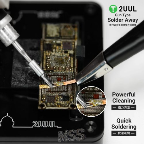 2UUL DW21 Solder Away 2020 2.0mm x 2m 1pcs Solder Wick - Efficient Desoldering Tool for Electronics Repair