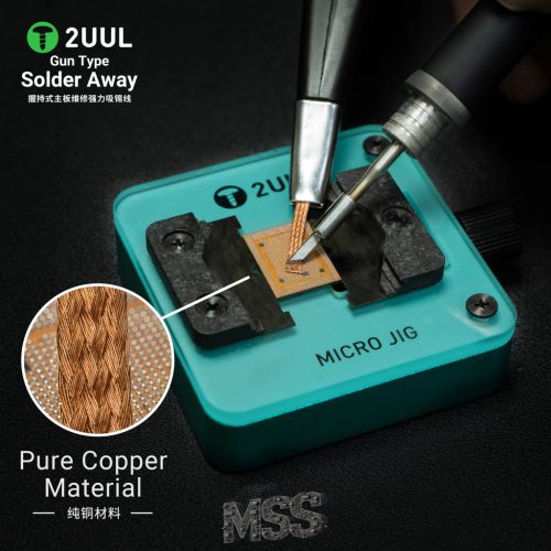2UUL DW21 Solder Away 2020 2.0mm x 2m 1pcs Solder Wick - Efficient Desoldering Tool for Electronics Repair
