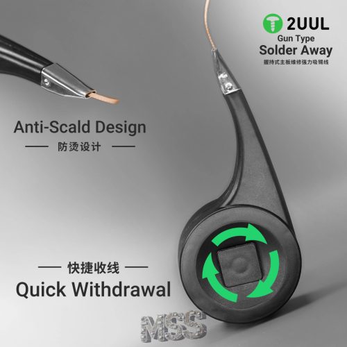 2UUL DW21 Solder Away 2020 2.0mm x 2m 1pcs Solder Wick - Efficient Desoldering Tool for Electronics Repair