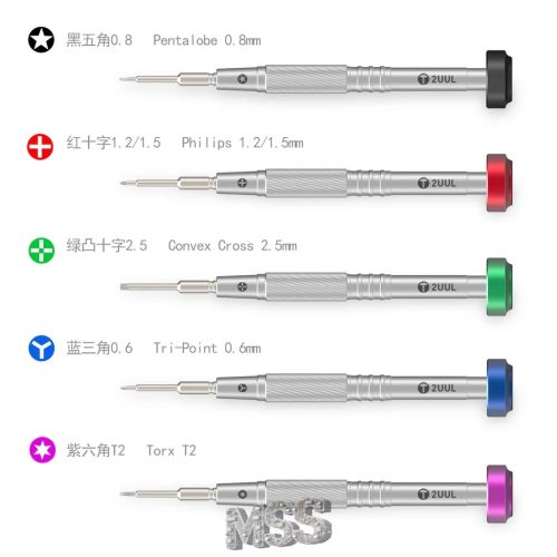 2UUL Everyday 5in1 Precision Screwdriver Set Electronics Phone Repair Tools
