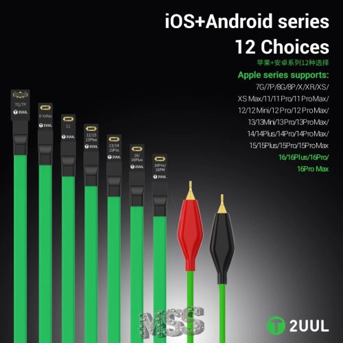 2UUL PW02 Ultra Soft FPC Boot Cable for iPhone 7-16 & Android Series 