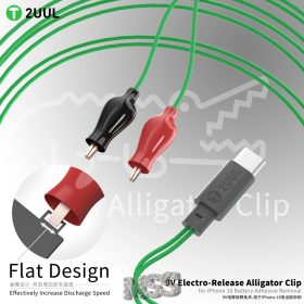   2UUL PW03 9V Electro-Release Alligator Clip for iPhone 16 Battery Removal Aid