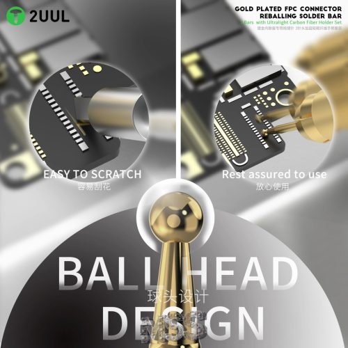 2UUL SC98 FPC Connector Reballing Solder Bar With 3 Gold Plated Ball Heads