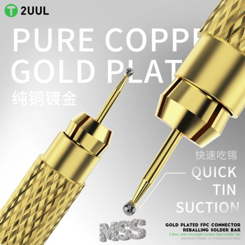 2UUL SC98 FPC Connector Reballing Solder Bar With 3 Gold Plated Ball Heads