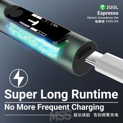 2UUL SD11 Espresso Electric Screwdriver Set Designed for Phone Tablet Repair
