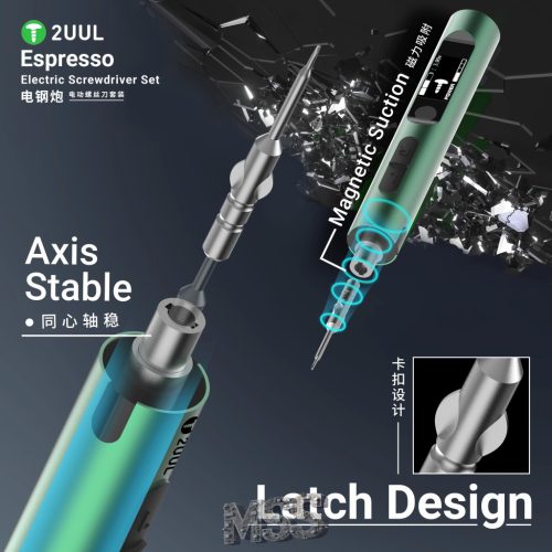 2UUL SD11 Espresso Electric Screwdriver Set Designed for Phone Tablet Repair