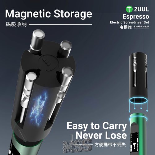 2UUL SD11 Espresso Electric Screwdriver Set Designed for Phone Tablet Repair