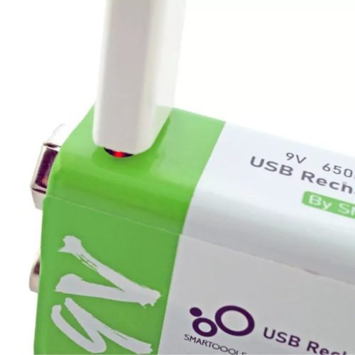 1pcs 9V 650mAh USB Type-C Rechargeable Lithium-Ion Li-Ion Battery PP3 6LR51