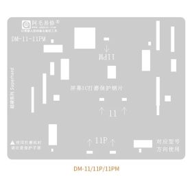   Amaoe LCD Screen IC Cable Repair Shield Stencil ReBall For iPhone 11 12 13 Series