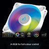 ARCTIC P14 White PWM PST A-RGB Pressure-Optimised 140mm 0dB Case Fan 14cm PC Fan