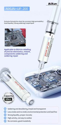 AiXun UP 200 10cc Crystal Clear Transparent Nano Soldering Flux Kit