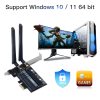 WiFi 6E 802.11AX AX210 PCI Express x1 Network Card 2.4/5/6Ghz Tri-Band Bluetooth 5.3