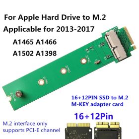   MacBook Air Pro 12+16 Pins SSD to M.2 (NGFF) PCI-e Adapter Converter 2013/14/15