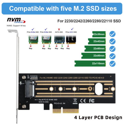 M.2 22110 SSD to PCI Express x4