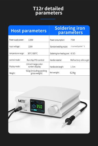 MaAnt T12R 75W Intelligent Soldering Station with LED Display & 3sec. Rapid Heating