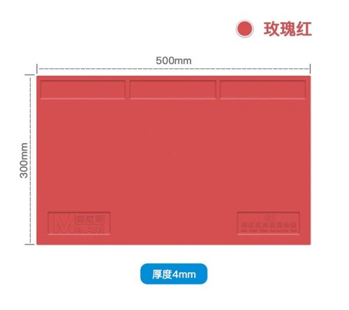 MaAnt G1 500x300mm Red Silicone Mat