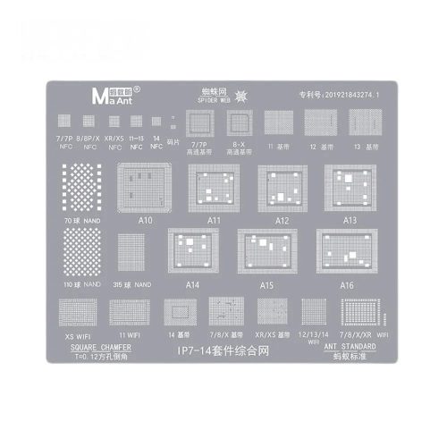 MaAnt WiFi BB CPU NFC iP7-14 Series Stencil