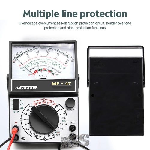 MF-47 Analog Multimeter DIY Learning Electronics Automotive Phones SMD AC/DC