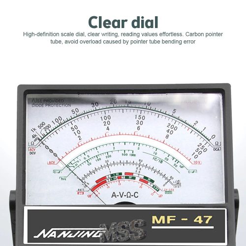 MF-47 Analog Multimeter DIY Learning Electronics Automotive Phones SMD AC/DC