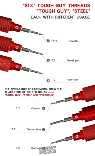 MECHANIC Mortar Mini iShell 3D Max 6in1 Precision Screwdriver Set for Modern Mobile Devices Drones Phones Tablets