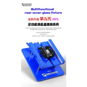   Mechanic NP6 360° Degree Holder For iPhone Back Glass Removal & PCB Fixture 2in1
