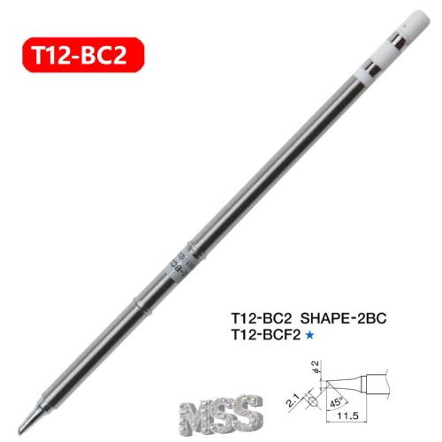 MSS T12 Soldering Iron Tips K/BL/ILS/BC2/J02 Series for DIY PCB Phones Soldering Repairs
