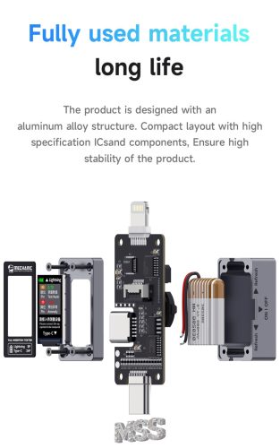 Mechanic T-824 Charging Port Tester Current Power Check Type-C 8 Pin Phone