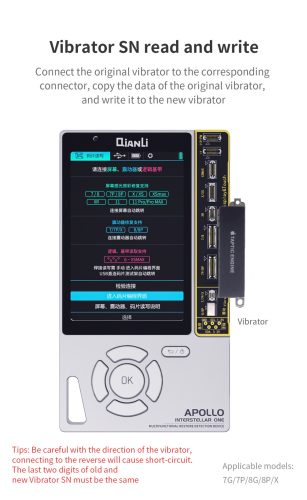 QianLi Apollo Interstellar One For iPhone Vibrator Light Sensor Tone Battery Health