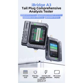   Qianli iBridge A3 Charging Port Tester Current Power Check Type-C 8 Pin Phone