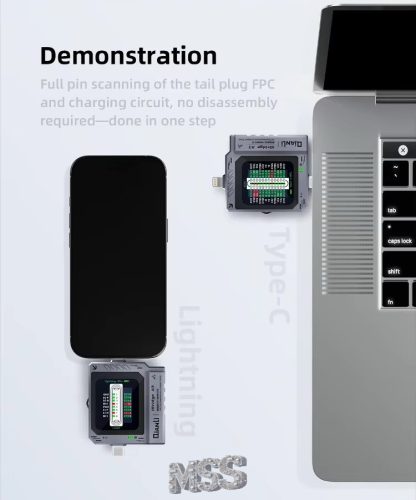 Qianli iBridge A3 Charging Port Tester Current Power Check Type-C 8 Pin Phone