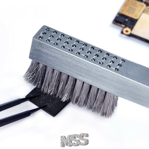 QianLi iBrush ESD AntiStatic Precision PCB Cleaning Steel Alloy Brush Tool