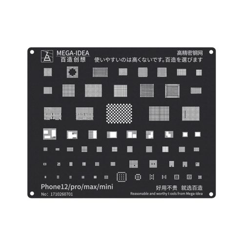 Qianli Mega-Idea iP 12 Series Stencil