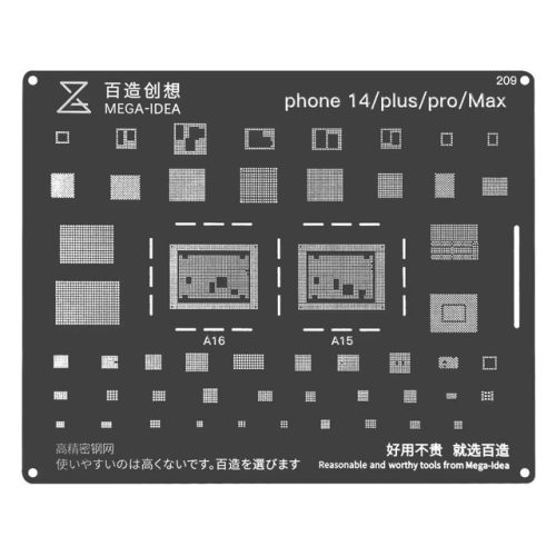 Qianli Mega-Idea iP 14 Series Stencil