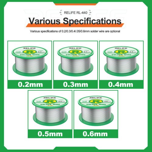 ReLife RL-440 0.3mm 38g Soldering Wire - Precision Soldering for Delicate Electronics