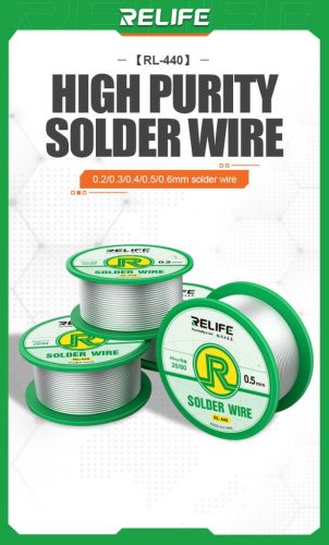 ReLife RL-440 0.4mm 38g Soldering Wire - Precision and Reliability for Professional Soldering