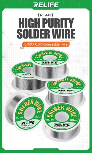 ReLife RL-445 0.3mm 18g Soldering Wire - Precision Soldering Solution for Fine Electronics