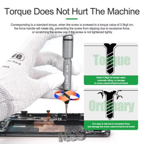 ReLife RL-724 High Precision Torque Screwdriver Set 5in1 for Phone Tablet Drones Repair
