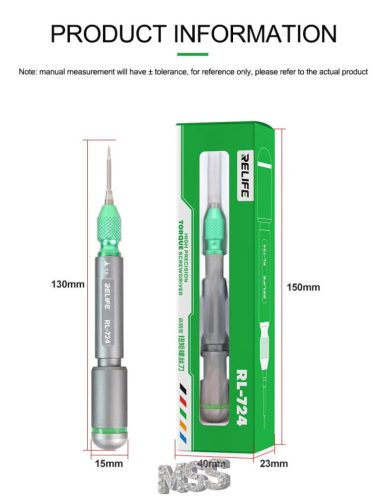 ReLife RL-724 High Precision Torque Screwdriver Set 5in1 for Phone Tablet Drones Repair