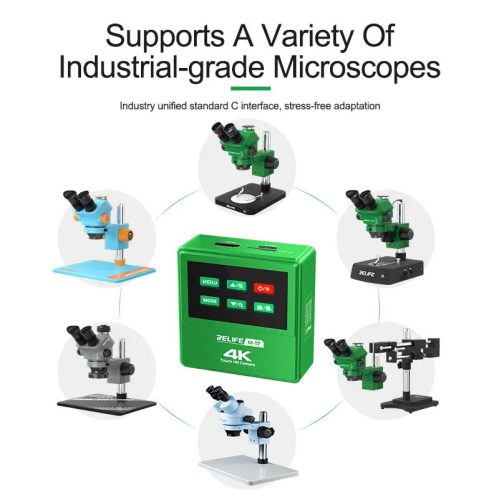 ReLife M-17 Industrial Grade Trinocular Microscope 4K Camera