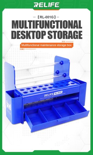 ReLife RL-001G Multifunctional Desktop Storage for Screwdrivers Tweezers