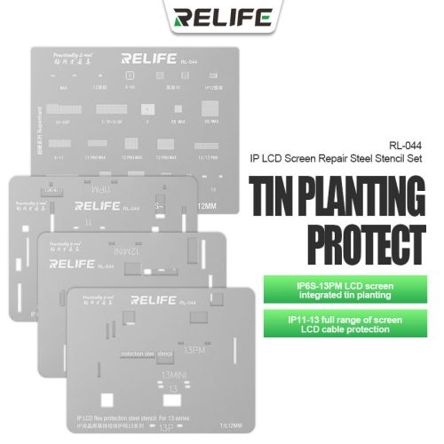 ReLife RL-044  LCD BGA IC iP 11-13 Series Stencil