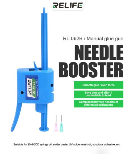 ReLife RL-062B for 30cc & 50cc Syringes - Precision Dispenser for Controlled Soldering Flux & Paste Applications