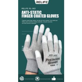   ReLife RL-063 PU Coated Anti-Static PPE Gloves for Mobile Phones Repair