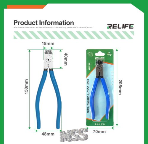 ReLife RL-112B High Quality Angled Cutting Pliers Camera Ring
