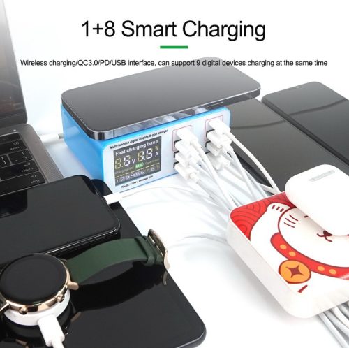 ReLife RL-304S 110W Multifunctional 8 Port QC 3 Fast USB Charging HUB