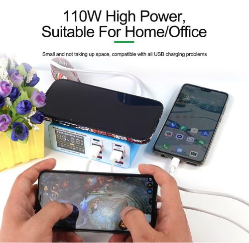 ReLife RL-304S 110W Multifunctional 8 Port QC 3 Fast USB Charging HUB